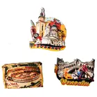 country tourist souvenir custom 3d resin fridge magnet