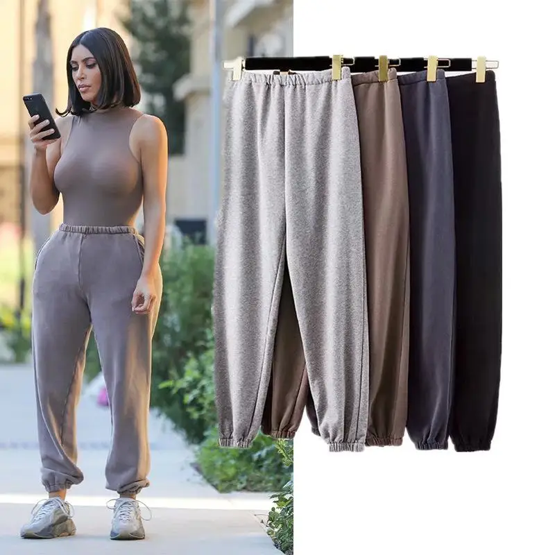Women Casual Loose Elastic Waist Sports Pants Solid Color Sweatpants Baggy Ankle-length Trousers Black Gray
Women Casual Loose Elastic Waist Sports Pants Solid Color Sweatpants Baggy Ankle-length Trousers Black Gray