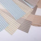 Horizontal window shade roll curtain zebra line blinds fabric for living room