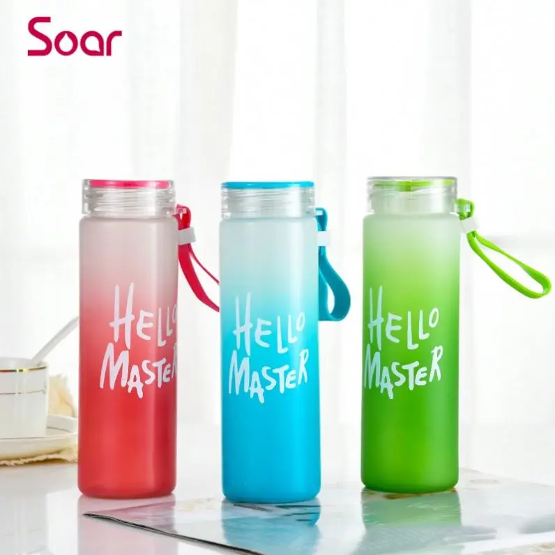 Amazon Hot Sale Colorful Letter Glass Water Bottle Frosted Portable Bottle Glass Drinking Cup, Red
Amazon Hot Sale Colorful Letter Glass Water Bottle Frosted Portable Bottle Glass Drinking Cup, Red