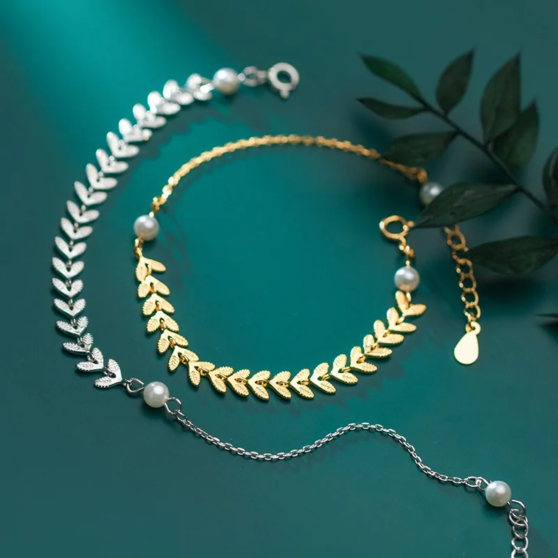 B1412 Fashion Silver Jewelry Silver Plated 14K Gold Female Small Leaf Pearl Jewelry Maisui Beizhu Bracelet
B1412 Fashion Silver Jewelry Silver Plated 14K Gold Female Small Leaf Pearl Jewelry Maisui Beizhu Bracelet