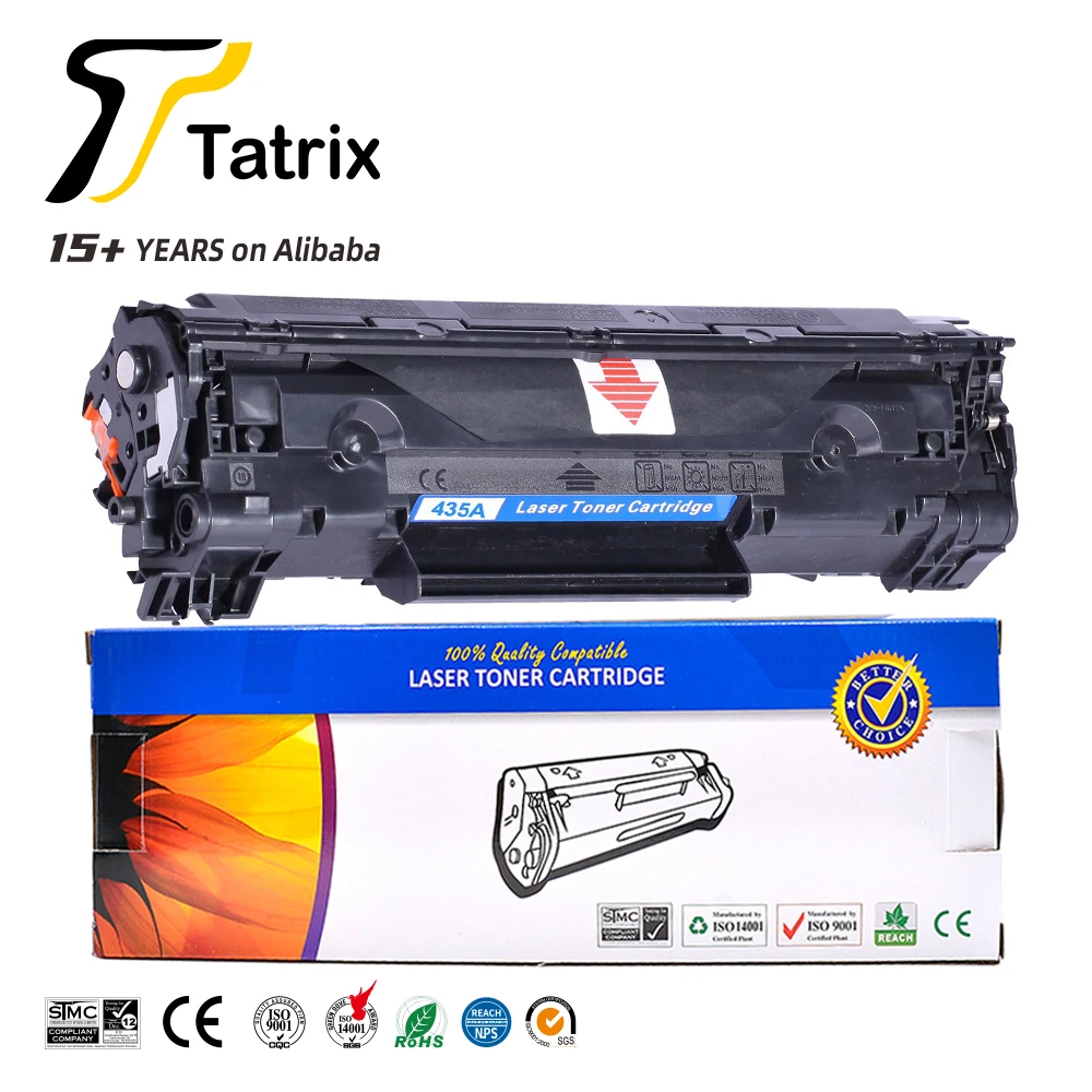 Tatrix 35A 435A CB435A Premium Compatible Laser Black Toner Cartridge for HP LaserJet P1005/P1006 35A 435A CB435A  toner