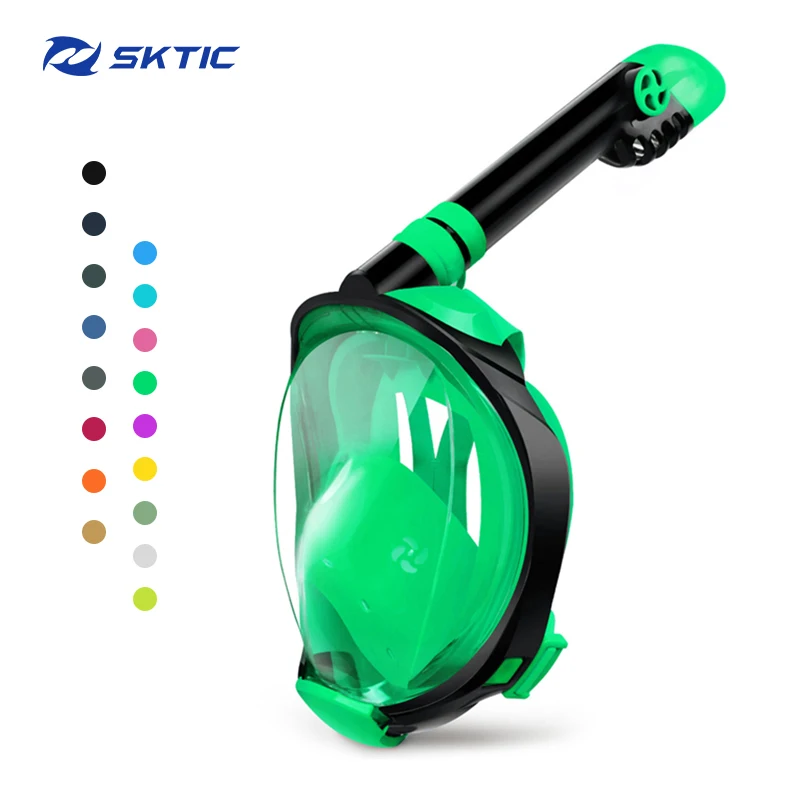 SKTIC Dropshipping wholesales Glass Green Full Face Snorkel Mask Anti Fog Mask for diving for adults
SKTIC Dropshipping wholesales Glass Green Full Face Snorkel Mask Anti Fog Mask for diving for adults