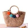 Handmade cheap straw hand bag ladies bali water hyacinth bag hand woven