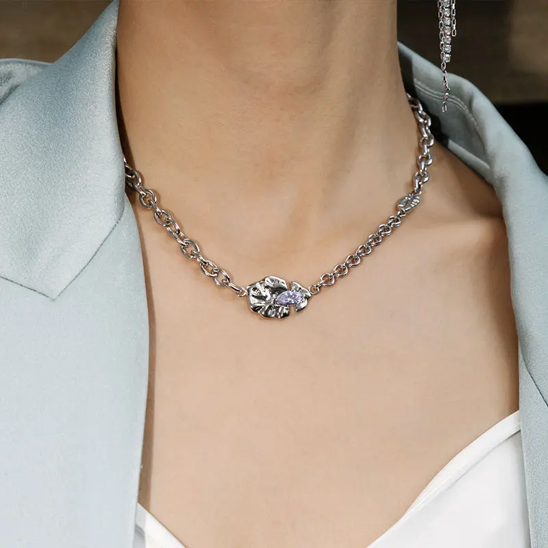 Free Sample Metallic Sonata Silver Plated Brass Amethyst Pendant Necklaces - Women Statement Necklace - Purple Crystal
Free Sample Metallic Sonata Silver Plated Brass Amethyst Pendant Necklaces - Women Statement Necklace - Purple Crystal