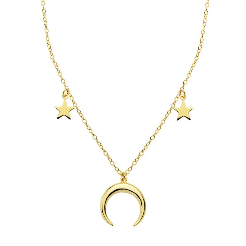 CANNER Vintage 925 Sterling Silver 18K Gold Plated Women Jewelry Elegant Star Moon Necklace, 2 colors
CANNER Vintage 925 Sterling Silver 18K Gold Plated Women Jewelry Elegant Star Moon Necklace, 2 colors