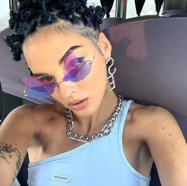 Fashion Rimless Sunglasses Women Vintage Cool Gradient Dragonfly Sun Glasses For Female Unisex, Picture shows
Fashion Rimless Sunglasses Women Vintage Cool Gradient Dragonfly Sun Glasses For Female Unisex, Picture shows