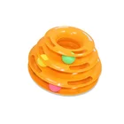 Tower of Tracks Ball and Track Interactive Toy for Cats Crazy Fun Cat Game 3 Layers Tower Track With Balls Bells
