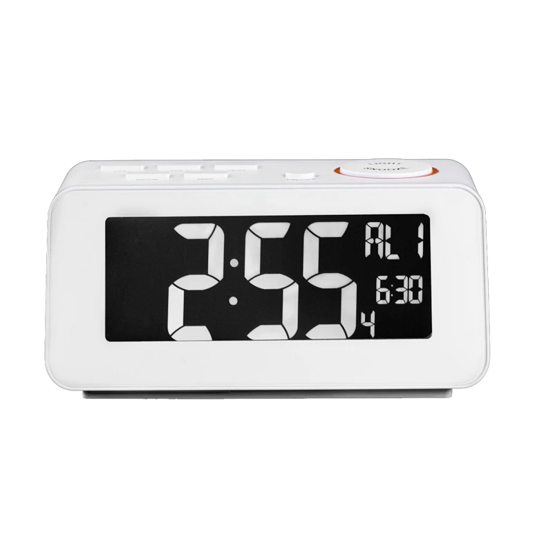 FM Radio Clock LCD Screen Snooze Alarm Clock LED Digital Desk Clock For Phone Charging, White
FM Radio Clock LCD Screen Snooze Alarm Clock LED Digital Desk Clock For Phone Charging, White