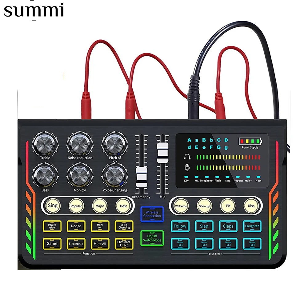 factory wholesale P2 USB Sound Card with Audio Mixer Interface Sound Board Voice Changer for PC Gaming Recording
factory wholesale P2 USB Sound Card with Audio Mixer Interface Sound Board Voice Changer for PC Gaming Recording
