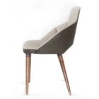 Nordic Modern Style Leather Solid Wood Leg Hollow Dining room cafe restaurant chairs