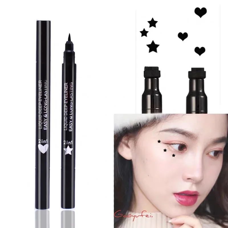 Wholesale waterproof stamp eyeliner long lasting fast dry private label liquid eyeliner with stamp, Black color 
Wholesale waterproof stamp eyeliner long lasting fast dry private label liquid eyeliner with stamp, Black color