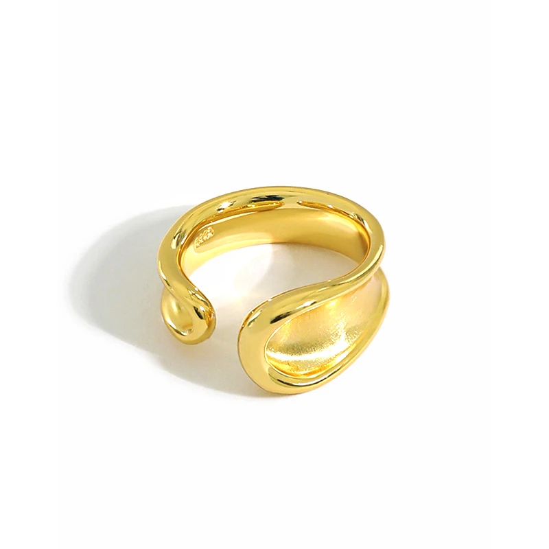 H-R949 Amazon Hot Jewelry Cool Wind 18K Genuine Gold Plated Opening S925 Sterling Silver Female Sterling Silver Ring
H-R949 Amazon Hot Jewelry Cool Wind 18K Genuine Gold Plated Opening S925 Sterling Silver Female Sterling Silver Ring