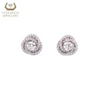 Diamonds RTS Customizable 18K Gold 0.30 CT Center Stone Earring Wholesale Diamonds