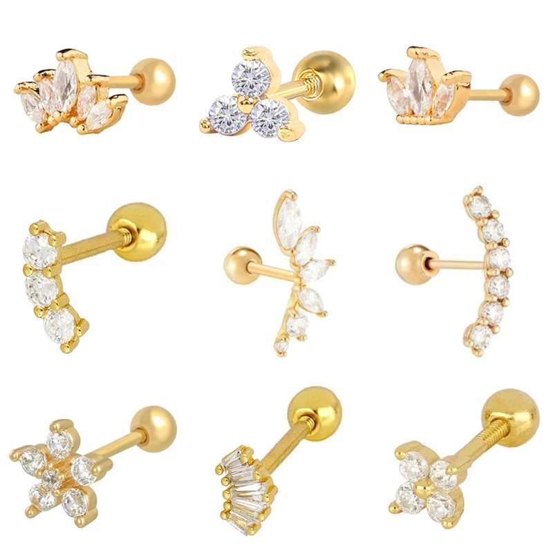 CANNER New 925 Sterling Silver Piercing Jewelry Unisex Star Moon Snake Flower Zircon Earrings
CANNER New 925 Sterling Silver Piercing Jewelry Unisex Star Moon Snake Flower Zircon Earrings