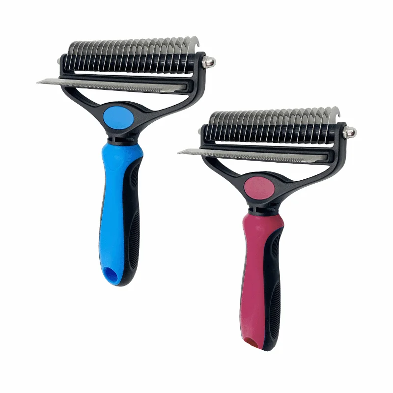 Professional Double Sided Cat Dog Hair Brush Comb Dog Pet Grooming Brush Bath Clean Pet Dog Brush, Red,blue
Professional Double Sided Cat Dog Hair Brush Comb Dog Pet Grooming Brush Bath Clean Pet Dog Brush, Red,blue