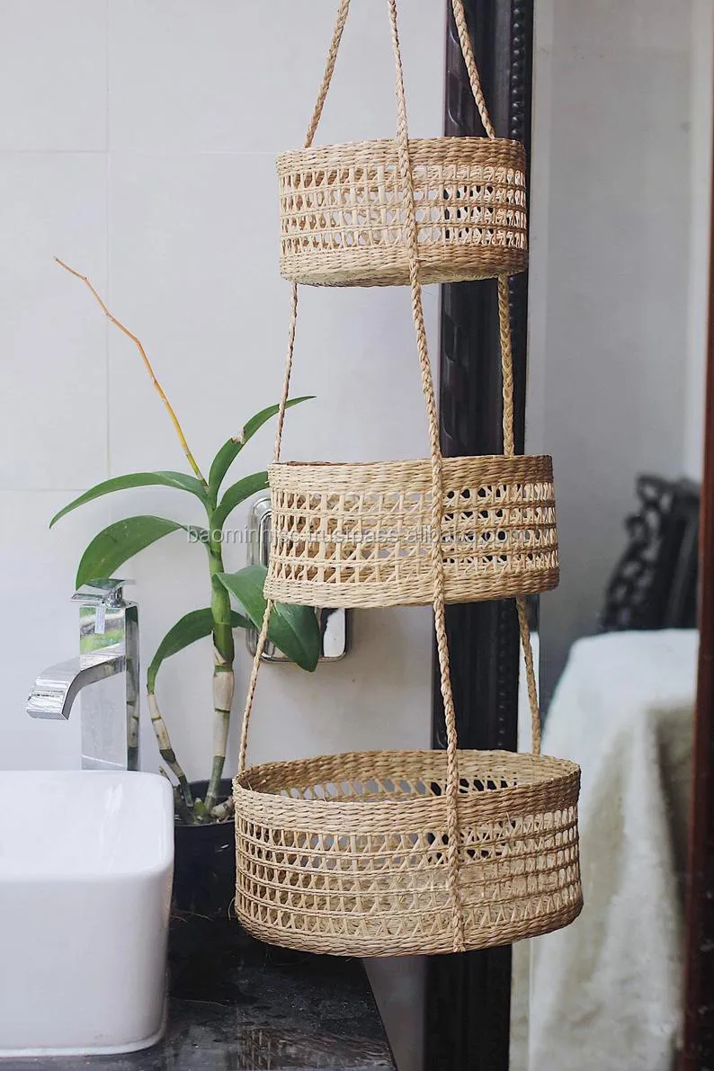 basket,storage woven weaving basket in kitchen - buy seagrass