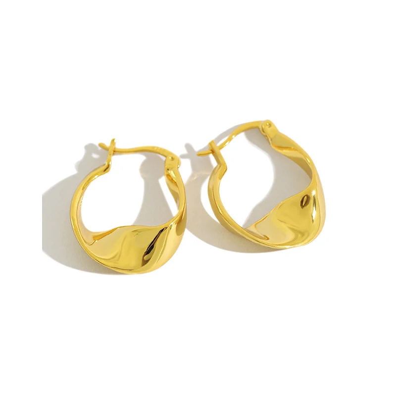 H-E638 Exaggerated Big Chunky Earring Irregular Shape Women Hoop Sterling Silver And Gold Statement Earrings
H-E638 Exaggerated Big Chunky Earring Irregular Shape Women Hoop Sterling Silver And Gold Statement Earrings