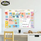 Educational Wall Sticker Kids Calendar With TPE Stickers