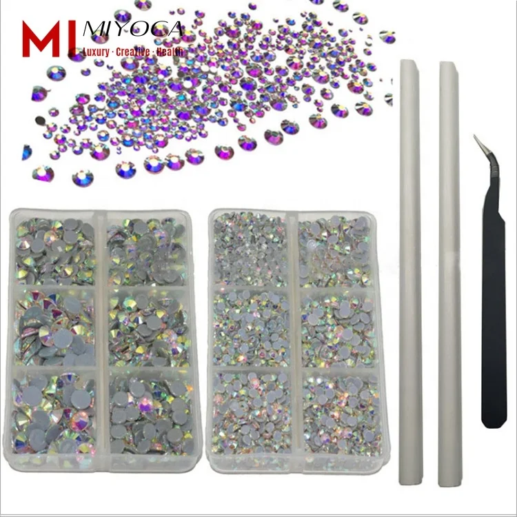 MIYOCA 5040pcs Clear Hotfix Rhinestones 6 Mixed Size Crystal Flatback Rhinestones for Crafts Round Glass Crystals with Tweezers
MIYOCA 5040pcs Clear Hotfix Rhinestones 6 Mixed Size Crystal Flatback Rhinestones for Crafts Round Glass Crystals with Tweezers