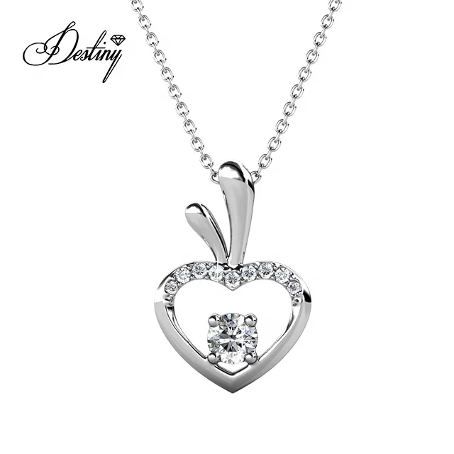 2020 New 18K Gold Plated Jewelry Love Apple Pendant Necklace With High Quality Crystal, White / rose gold
2020 New 18K Gold Plated Jewelry Love Apple Pendant Necklace With High Quality Crystal, White / rose gold