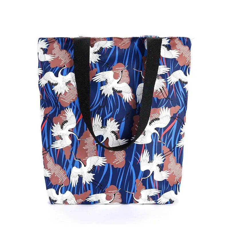 Cranes Printed Vintage Canvas Bag Large Capacity Tote Shopping Bag Chic Quality Handbags From China 
Cranes Printed Vintage Canvas Bag Large Capacity Tote Shopping Bag Chic Quality Handbags From China