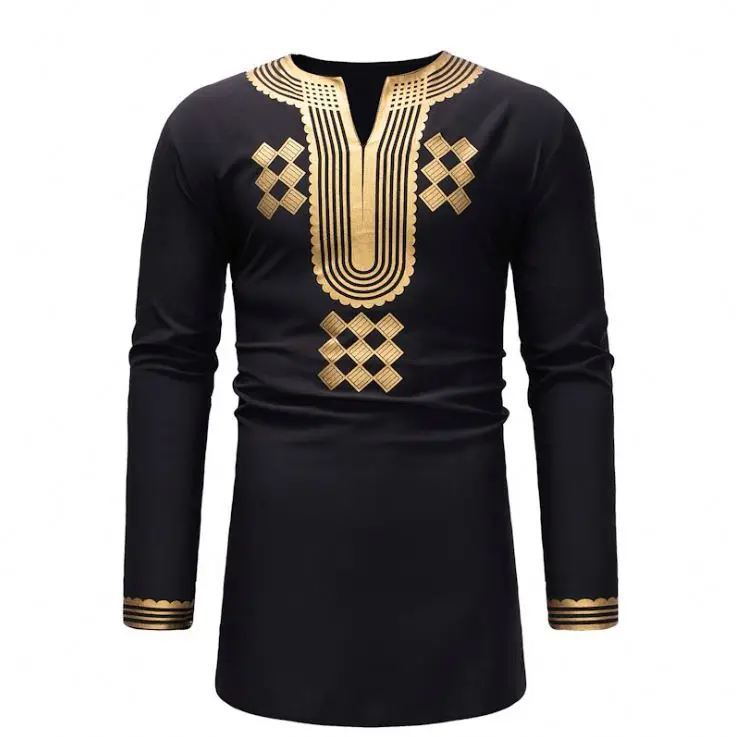 Fashion African Print Top Kaftan Arabic Men's Casual Long Sleeve Plus Size Long T-Shirt, Custom color
Fashion African Print Top Kaftan Arabic Men's Casual Long Sleeve Plus Size Long T-Shirt, Custom color