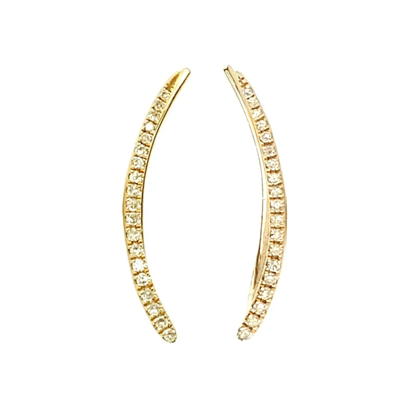 Summer Trend S925 Sterling Silver Trend Diamond Scimitar Mountaineering climber Earrings
Summer Trend S925 Sterling Silver Trend Diamond Scimitar Mountaineering climber Earrings