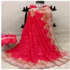 Sana Silk Saree With New Embroidery With Stone And Khatli Work Pink Sari
