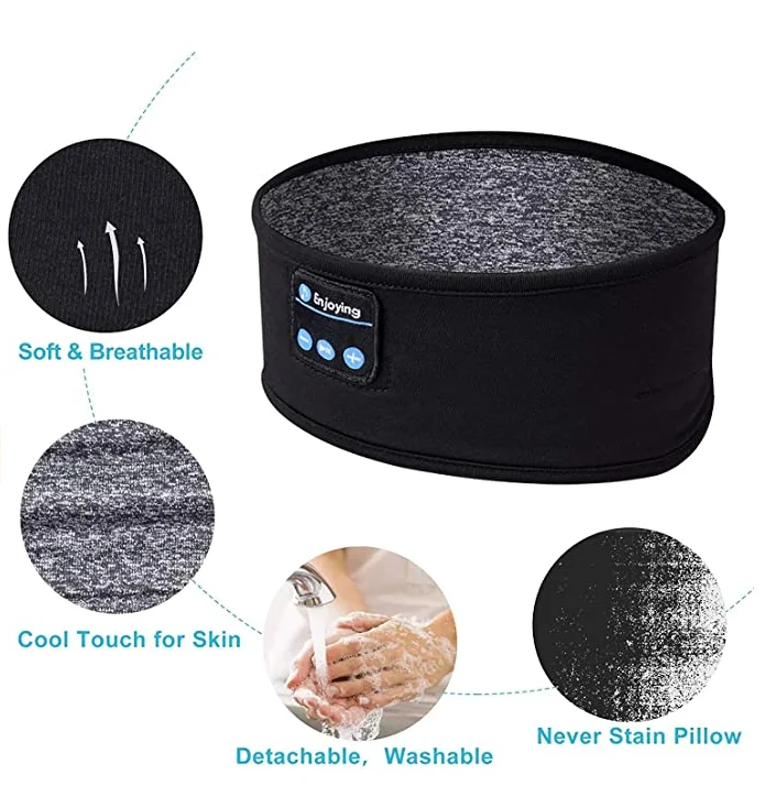 Comfortable Music Wireless Sleeping Eye Built-in Wireless Headphone Earphone 3D eye, Black/gray
Comfortable Music Wireless Sleeping Eye Built-in Wireless Headphone Earphone 3D eye, Black/gray