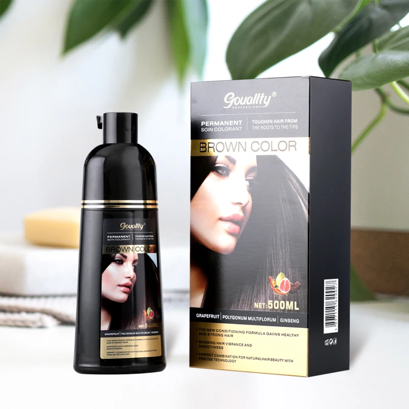 Private Label Wholesale Gouallty Color Black Fruit Organic Natural Hair Dye Shampoo
Private Label Wholesale Gouallty Color Black Fruit Organic Natural Hair Dye Shampoo