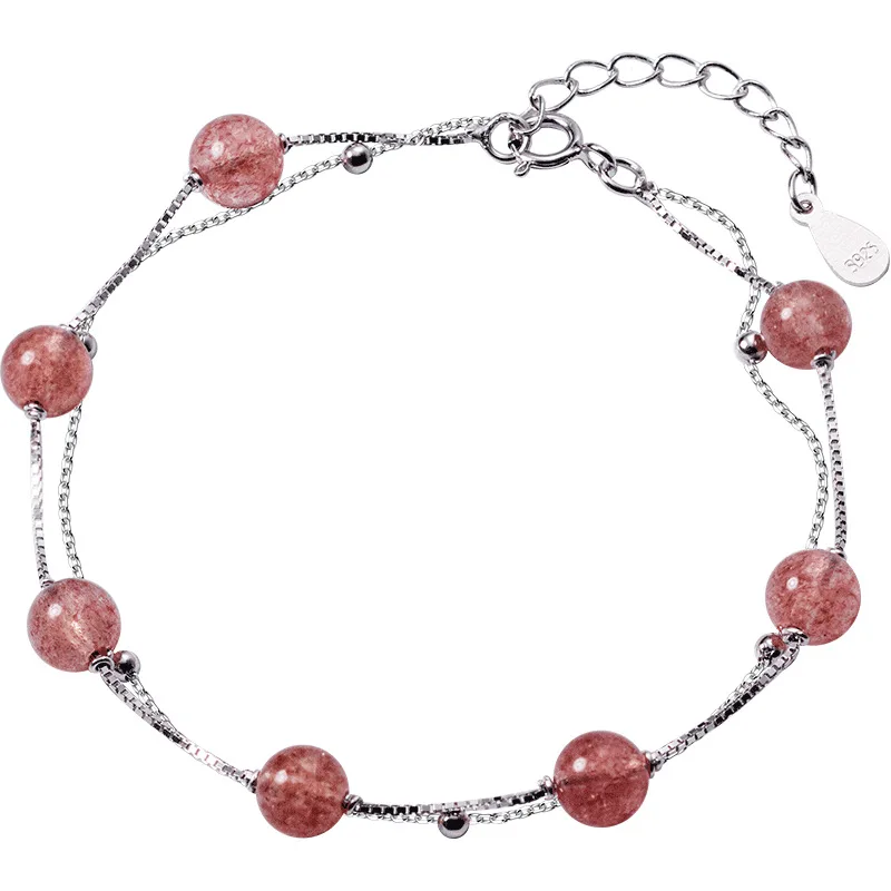 B1150 Popular Hot Sale Hip Hop Jewelry 925 Sterling Silver Double Crystal Strawberry Crystal Bracelet
B1150 Popular Hot Sale Hip Hop Jewelry 925 Sterling Silver Double Crystal Strawberry Crystal Bracelet