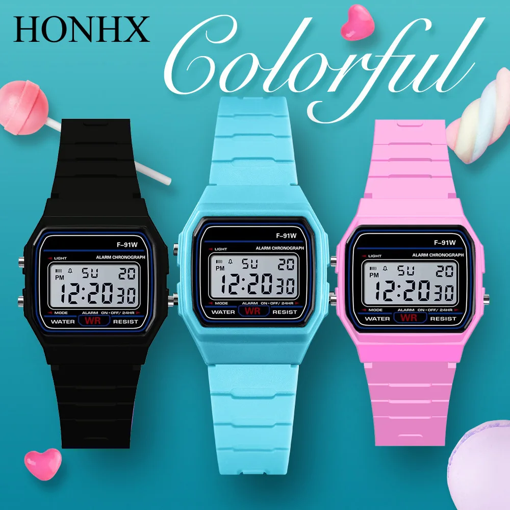 2020 Hot Seller HONHX Waterproof Childhood Colourful Student Watch F91W
2020 Hot Seller HONHX Waterproof Childhood Colourful Student Watch F91W
