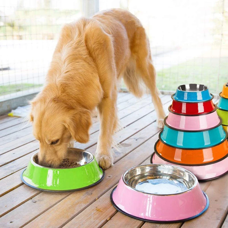 Stainless Steel Dog Bowl for Small Medium and Large Pets, Orange&pink&red&yellow&sky blue&green&gray
Stainless Steel Dog Bowl for Small Medium and Large Pets, Orange&pink&red&yellow&sky blue&green&gray