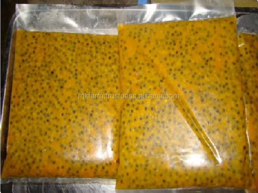 frozen passion fruit pulp with seeds from vietnam