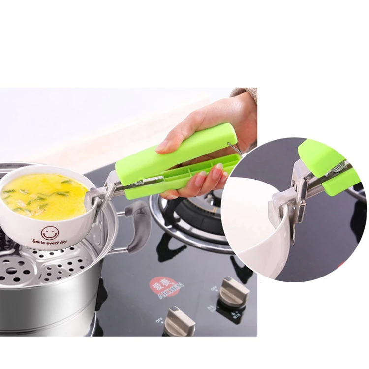Kitchen stainless steel anti-scalding bowl clamp creative multifunctional non-slip bowl clamp, Green/black
Kitchen stainless steel anti-scalding bowl clamp creative multifunctional non-slip bowl clamp, Green/black