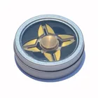 Tin Mini Metal Box 90x20mm Fidget Spinner Round Tin Screw Lid With Window