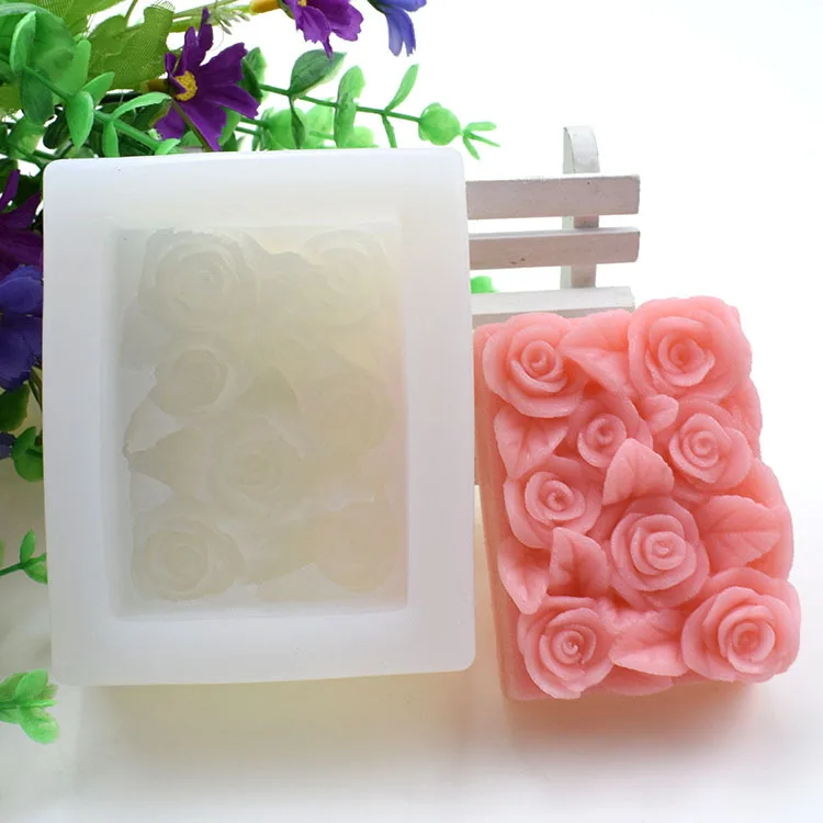 Custom Square Rose Type Personalized 3D Handmade Baking Cake Mould DIY Making Silicon Soap Mold, White,pink
Custom Square Rose Type Personalized 3D Handmade Baking Cake Mould DIY Making Silicon Soap Mold, White,pink