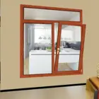 open inward window/double opening window/tilt window in china