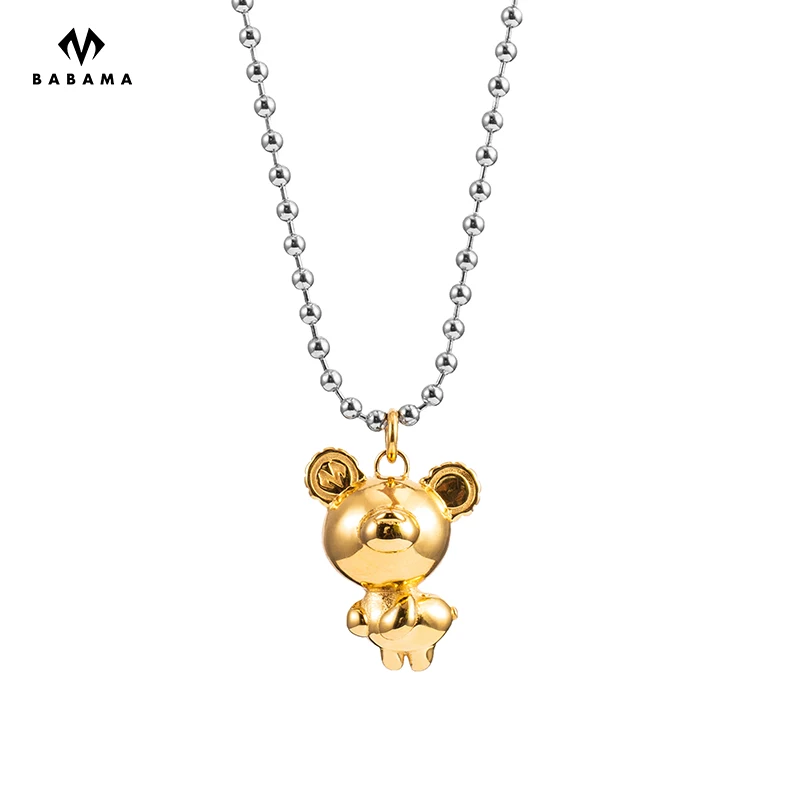 Free Sample Babama Animal Wonderland Bear Pendant Popcorn Chain Necklace - 2022 Trendy Titanium Stainless Steel Necklace Hip Hop
Free Sample Babama Animal Wonderland Bear Pendant Popcorn Chain Necklace - 2022 Trendy Titanium Stainless Steel Necklace Hip Hop