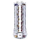 32 Cups Nespresso Chrome Plate Durable Coffee Capsule Dispenser Metal Stainless Steel Coffee Capsule Holder