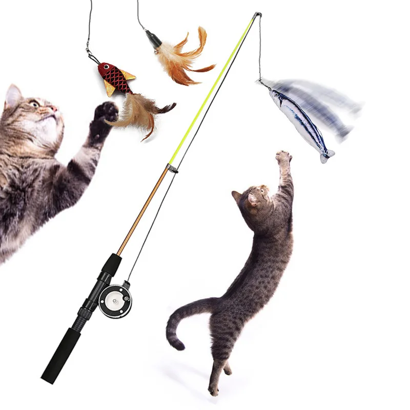 Wholesale Cheapest Feather Toys Retractable Rod Toys Fishing cat Pole Cat Wand, Sku01-sku03
Wholesale Cheapest Feather Toys Retractable Rod Toys Fishing cat Pole Cat Wand, Sku01-sku03