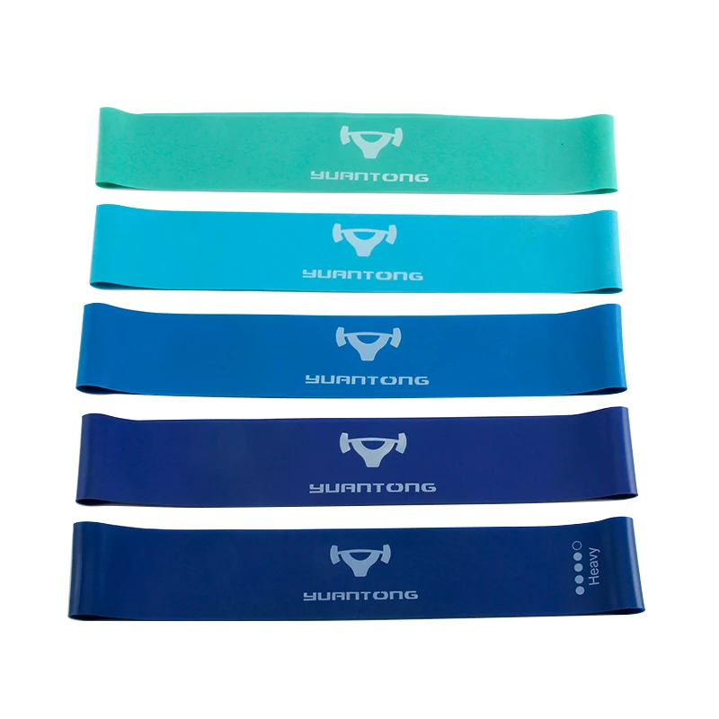 Custom blue gradient fitness yoga band fitness exercise latex resistance bands 
Custom blue gradient fitness yoga band fitness exercise latex resistance bands