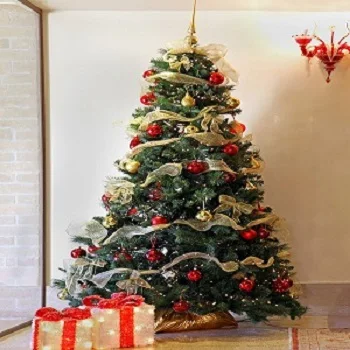 7ft 8ft зеленый Рождество оптовая цена елка с свет