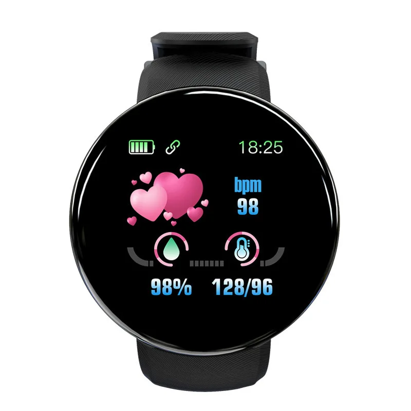 Waterproof Smart Watch Bracelet Round Screen Watches Calling Men Call Activity Tracker Fitness D18 Smartwatch, 5 colors
Waterproof Smart Watch Bracelet Round Screen Watches Calling Men Call Activity Tracker Fitness D18 Smartwatch, 5 colors