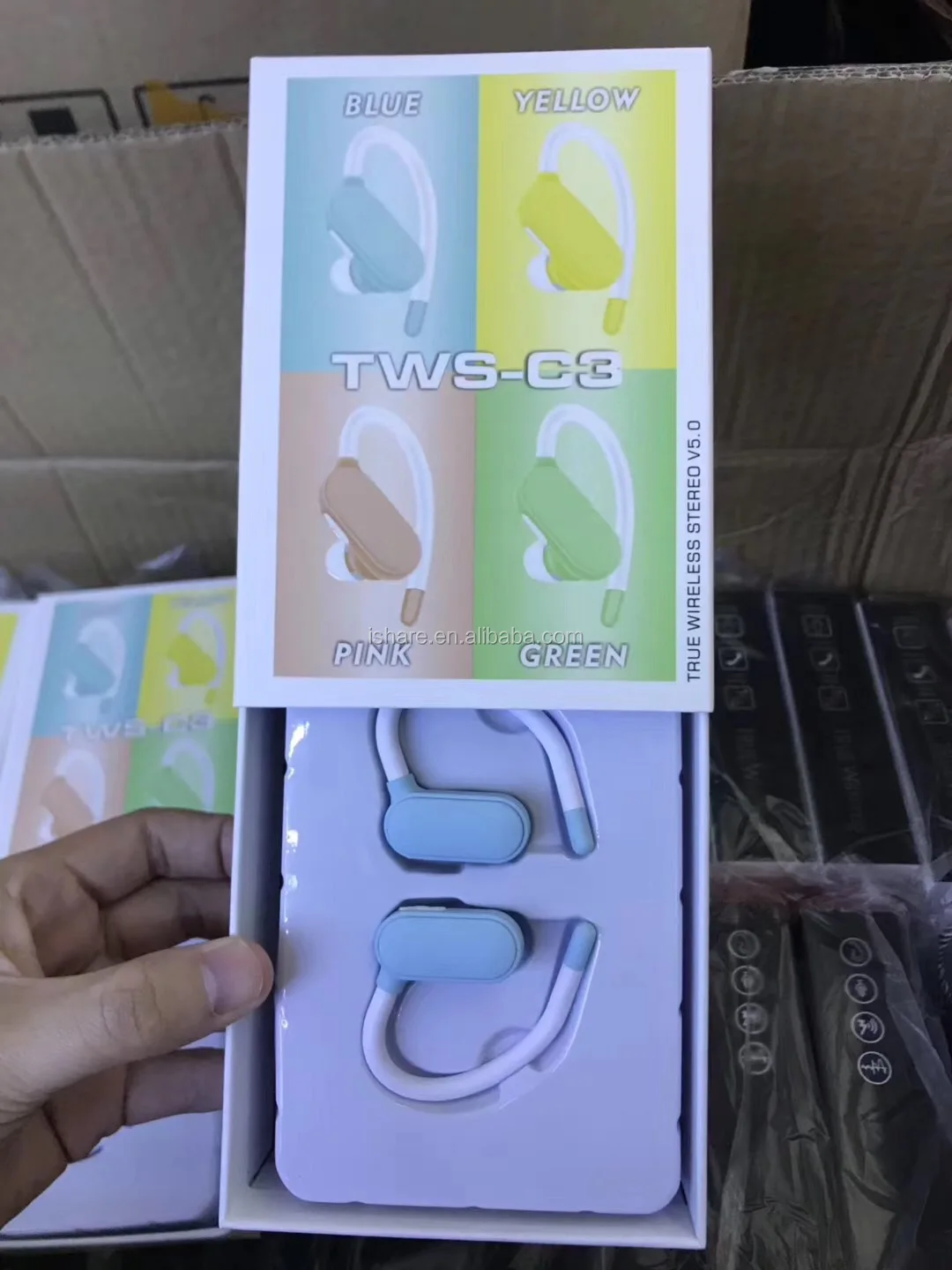 Macaron Colorful Sports C3 Wireless Tws Earphone For Mobile Phones - ANKUX.COM