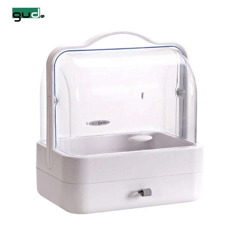Small Display Make up Organizer Portable cosmetic case Makeup Storage Box with Drawer., White
Small Display Make up Organizer Portable cosmetic case Makeup Storage Box with Drawer., White