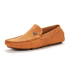 2019 Italian Men's Leather Moccasins Loafers Shoes For Men Soft Comfortable Mens Flat Casual Dress Shoes