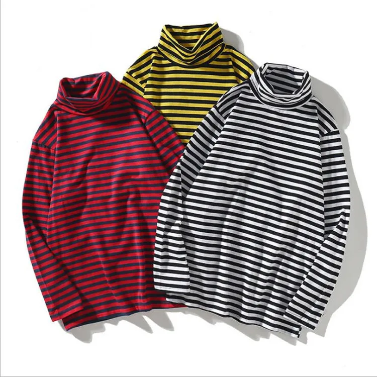 Casual Retro Simple Long Sleeve Shirt Black and White Stripe 100% cotton T Shirt
Casual Retro Simple Long Sleeve Shirt Black and White Stripe 100% cotton T Shirt