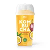 Manufacturer Private Label Organic Tea 360ml Bottle Black Tea Passion Fruit Flavor Kombucha Tea Dinks
